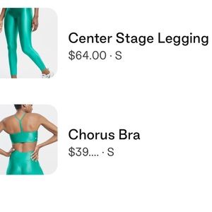 Bandier Green Workout Set in Green.